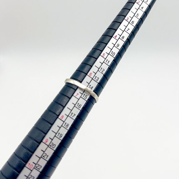 Vintage 925 Sterling Silver Black Onyx Oval Ring Size 6.5 Modernist - Picture 8 of 8